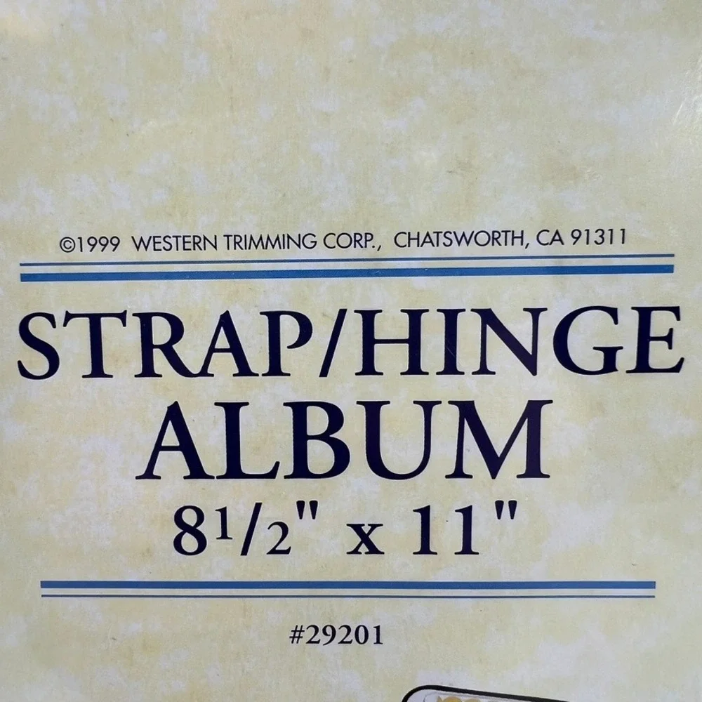 Westrim Crafts Strap Hinge Photo Album 8.5x11 Red Cloth NEW 29201 Vintage 1999